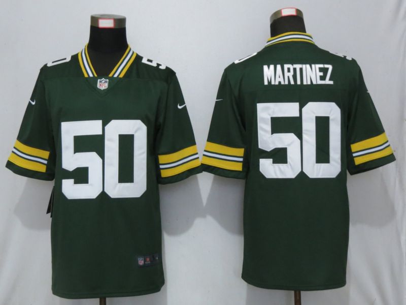Men Green Bay Packers #50 Martinez Green Nike Vapor Untouchable Limited Playe NFL Jerseys->green bay packers->NFL Jersey